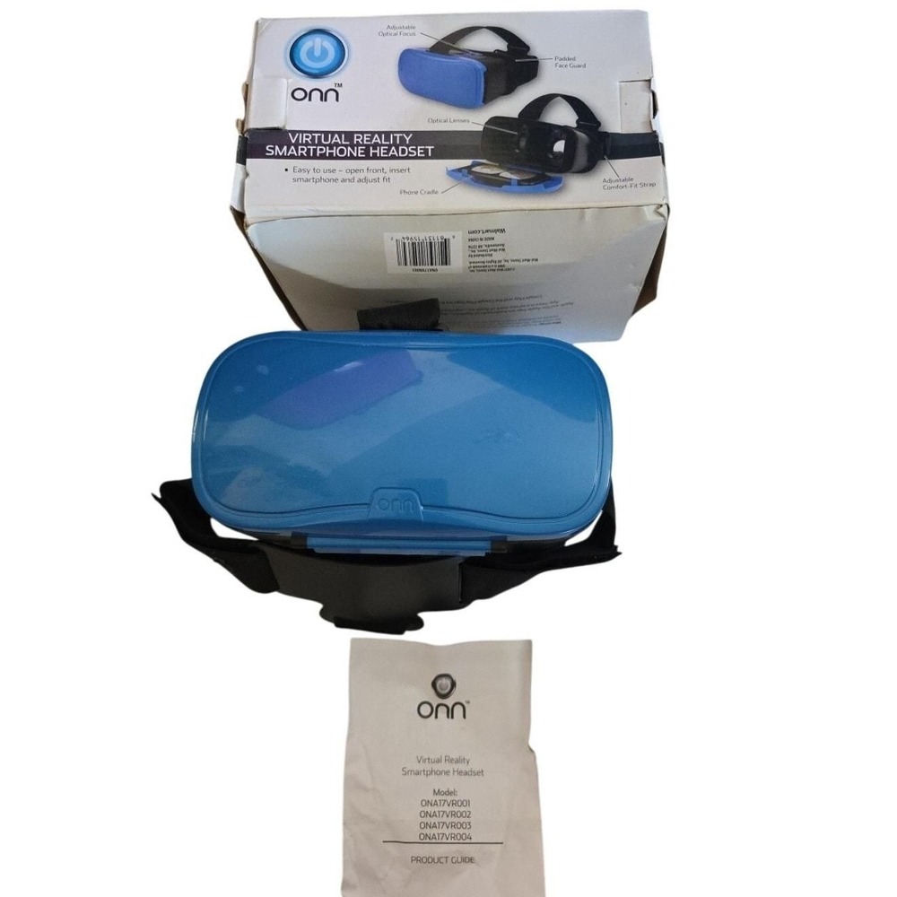 Onn Virtual Reality Smartphone Headset for iPhone Samsung up to 6" screens Used